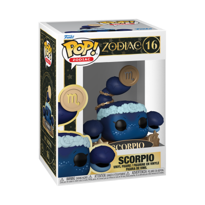 Figura Funko Pop! Escorpião da coleção Zodiac 16 em caixa