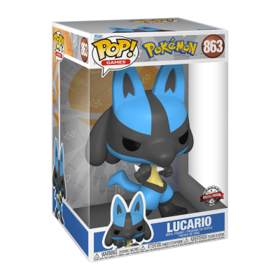 Boneco Funko Pop! Lucario de Pokémon na caixa original