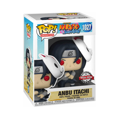 Funko Pop! Anbu Itachi de Naruto Shippuden em embalagem.