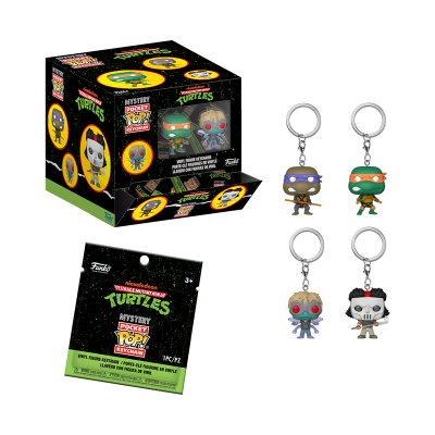 Caixas e chaveiros colecionáveis Teenage Mutant Ninja Turtles Mystery Pocket Pop!