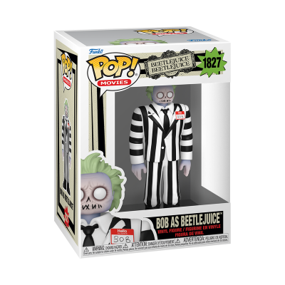 Figura de vinil Bob como Beetlejuice numa caixa Pop! Movies