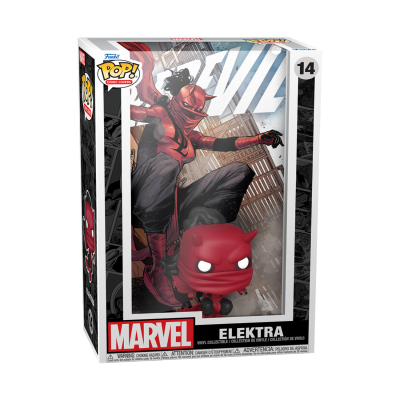 Figura Funko Pop Elektra da Marvel em caixa com janela