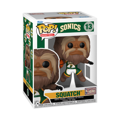 Figura Funko Pop! Squatch Sonics NBA em caixa