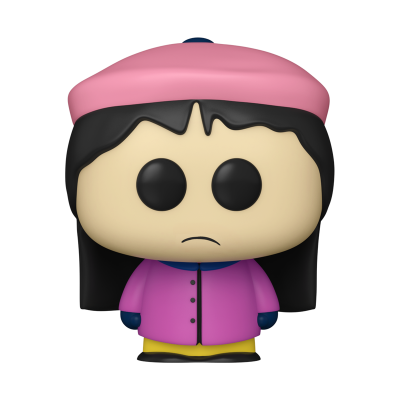 Boneco de vinil estilo Funko Pop com casaco rosa e boina