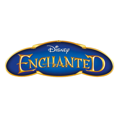 Logótipo Disney ENCHANTED azul e dourado