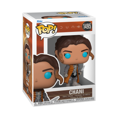 Figura Funko Pop Chani vinil Dune 1495 na embalagem