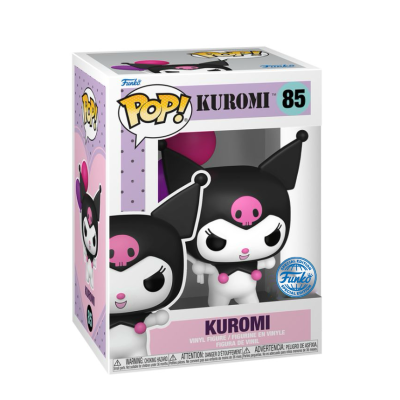 Figura de vinil Kuromi número 85 da coleção POP! da Funko na caixa