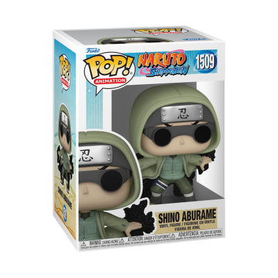 Figura Funko Pop! Shino Aburame de Naruto Shippuden na caixa