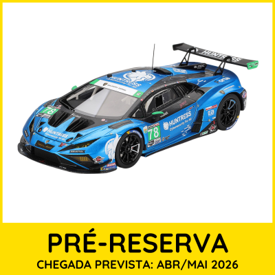 Modelo de carro de corrida azul com número 78 e inscrições promocionais