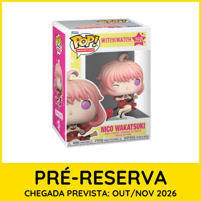 Funko Pop de vinil do personagem Nico Wakatsuki da série Witchwatch na embalagem