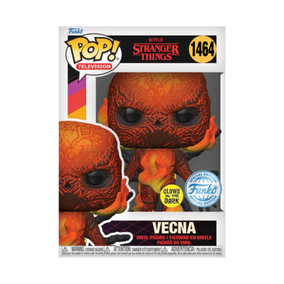 Figura Funko Pop! Vecna de Stranger Things em caixa transparente