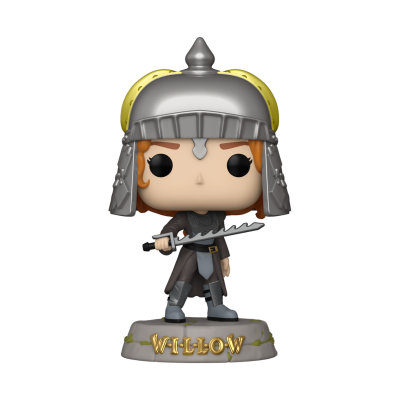 Figura Funko Pop WILLOW com capacete prateado e espada
