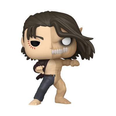 Boneco colecionável estilo Funko Pop metade humano metade esqueleto