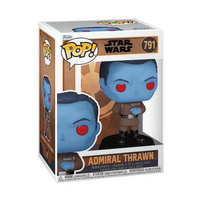 Figura Pop! de vinil do Admiral Thrawn de Star Wars na sua embalagem
