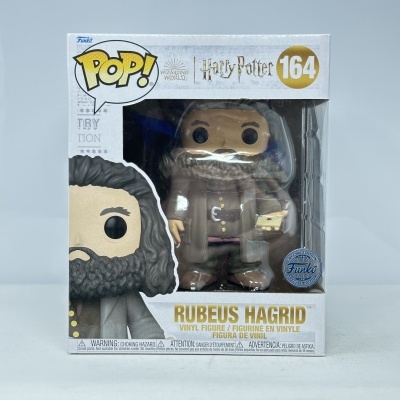 Figura Funko Pop! de Rubeus Hagrid em caixa com janela transparente Harry Potter