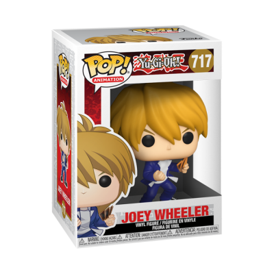 Figura de vinil Joey Wheeler da série Yu-Gi-Oh! em caixa