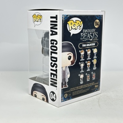 Caixa de figura POP! Tina Goldstein da coleção Fantastic Beasts
