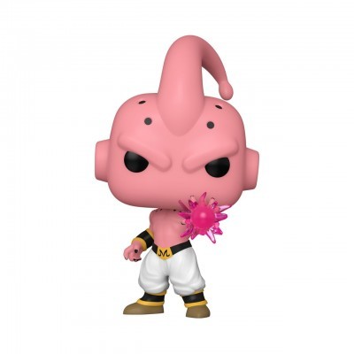 Figura Funko Pop cor-de-rosa com calças brancas e esfera rosada translúcida