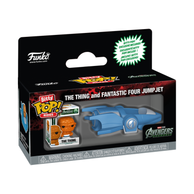Funko Pop Bitty Rides The Thing e Fantastic Four Jet