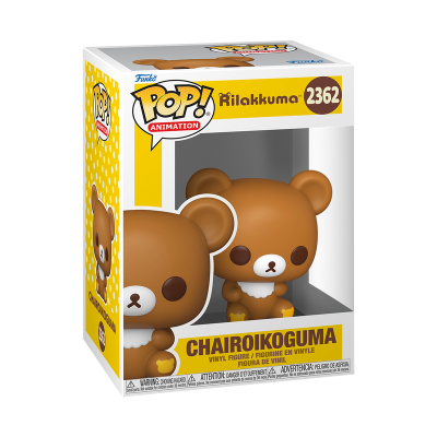 Figura de vinil Funko Pop! Chairoikoguma embalada em caixa amarela e branca