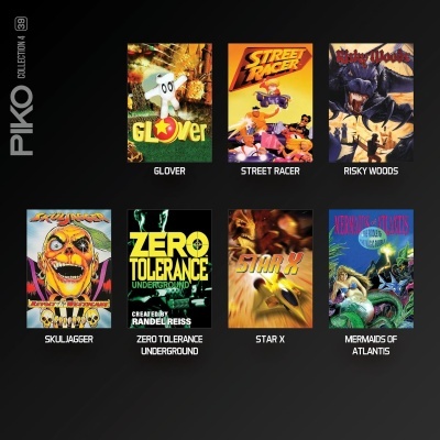 Capas de jogos retro da coleção PIKO