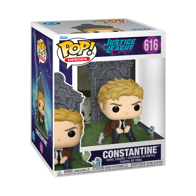 Funko Pop Constantine Justice League Dark figura de vinil na caixa