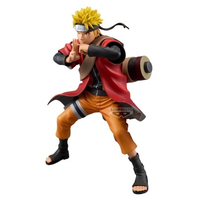 Figura de ação do personagem Naruto em pose de combate