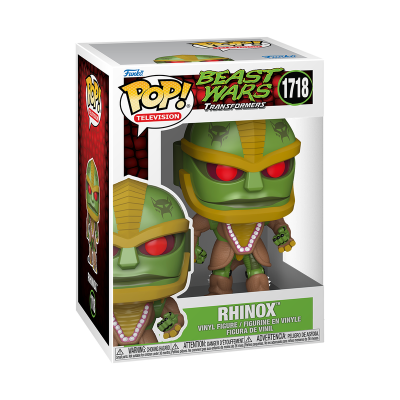 Figura Funko Pop Rhinox de vinil na caixa Beast Wars Transformers 1718