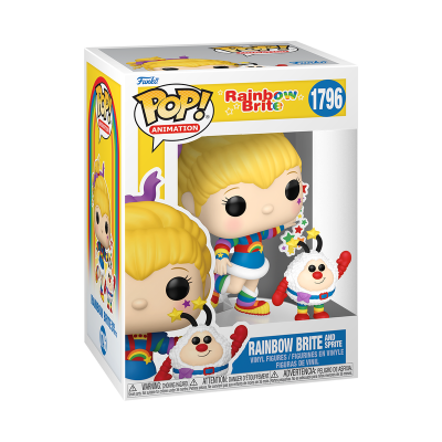 Funko Pop! Animation Rainbow Brite e Sprite em caixa