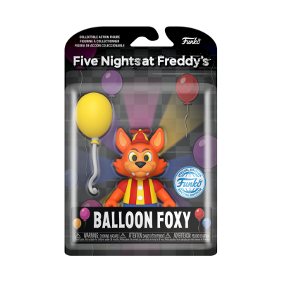 Figura Funko Balloon Foxy de Five Nights at Freddy's em embalagem blister