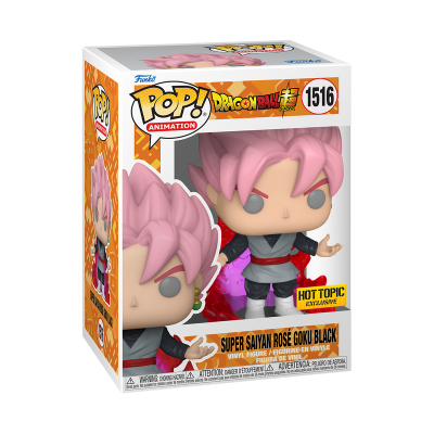 Funko Pop Super Saiyan Rosé Goku Black em caixa.