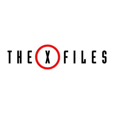 Logótipo da série The X Files com letra X dentro de um círculo vermelho