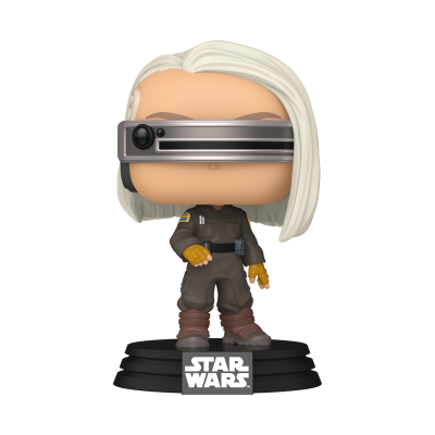 Figura Funko Pop de personagem Star Wars com óculos tecnológico e roupa preta.