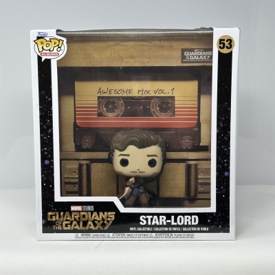 Figura Funko Pop Star-Lord em caixa da coleção Guardians of the Galaxy