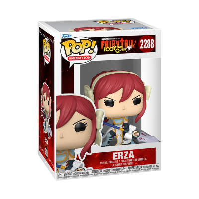 Funko Pop Erza de Fairy Tail 100 Years Quest embalada em caixa de coleção