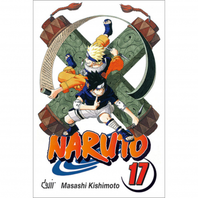 Capa do manga Naruto volume 17 com dois personagens e texto NARUTO 17
