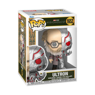 Funko Pop Ultron VisionQuest Marvel 1652 com cabeça oscilante em caixa