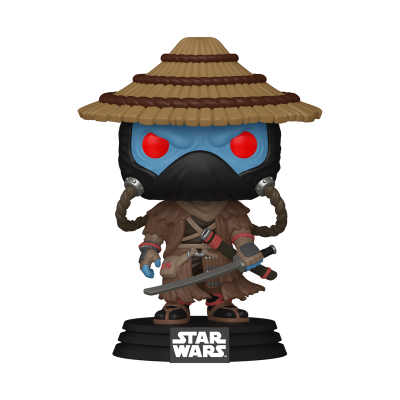Figura colecionável Pop Star Wars com chapéu de palha e espada