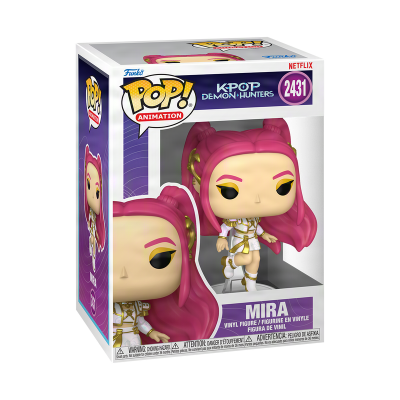 Figura Funko Pop! da Mira da série K-Pop Demon Hunters embalada