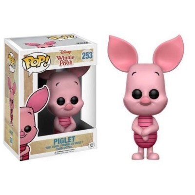 Boneco Funko Pop! Piglet rosa de vinil da coleção Disney Winnie the Pooh na caixa.