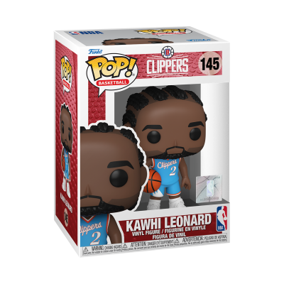 Boneco Funko Pop Kawhi Leonard em caixa dos Clippers