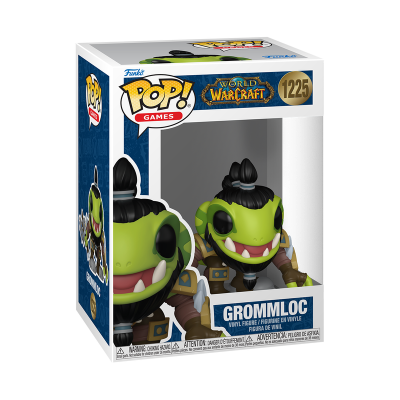 Boneco Funko Pop! de Grommloc do World of Warcraft na caixa