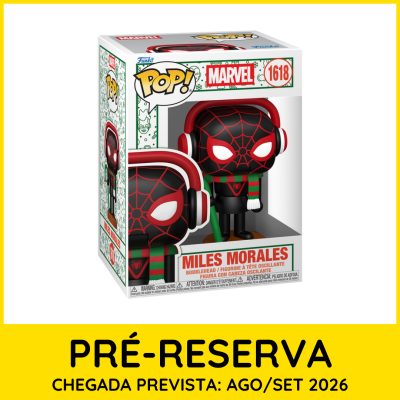 Funko Pop Miles Morales Marvel Nº 1618 em caixa