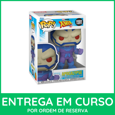 Boneco Funko Pop Apocalypse Marvel X-Men 97 na caixa