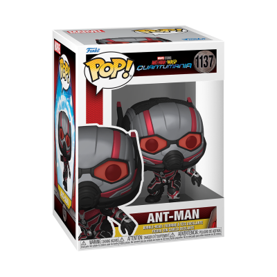 Figura Funko Pop! Ant-Man Ant-Man & The Wasp Quantumania 1137 numa caixa de coleção