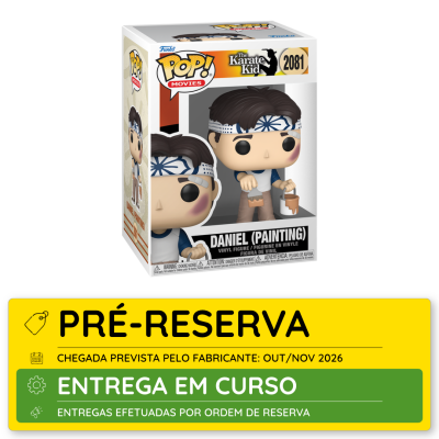 Figura Funko Pop! Daniel (Painting) do filme The Karate Kid em caixa