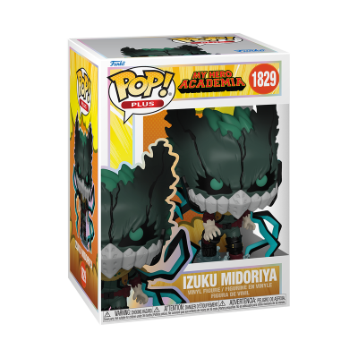 Funko Pop! Plus Izuku Midoriya My Hero Academia número 1829 em caixa