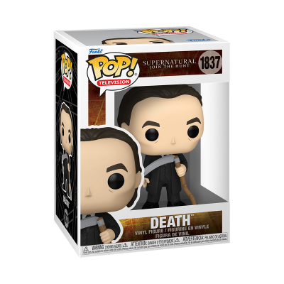 Funko Pop! Death Supernatural nº 1837 em caixa de vinil com janela