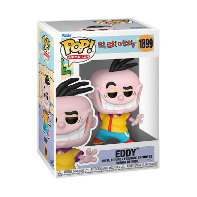 Figura de vinil Eddy da série Ed, Edd n Eddy na embalagem Pop! Animation número 1899