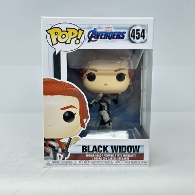 Funko Pop! Black Widow Avengers nº 454 em embalagem original.